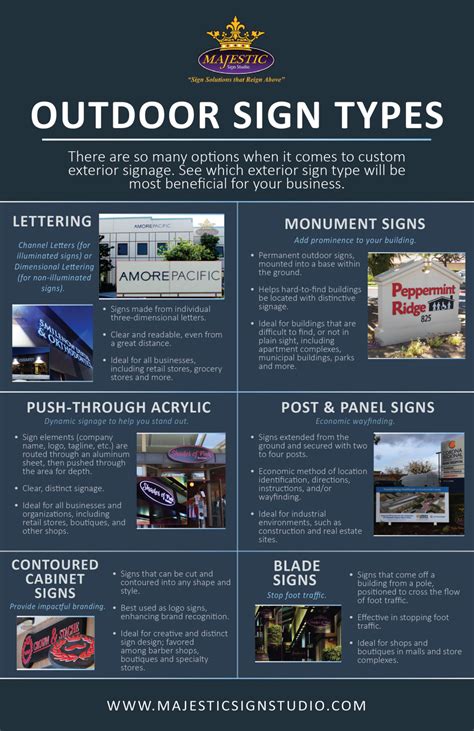 Types of Outdoor Signage - Get More & Better Exposure