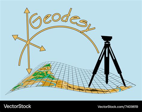 Geodesy Royalty Free Vector Image - VectorStock