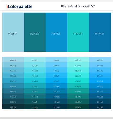 10 Latest Color Schemes with Light Blue And Dark Turquoise Color tone ...