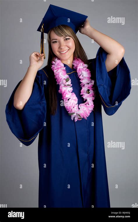 Beautiful high school graduation girl Stock Photo - Alamy