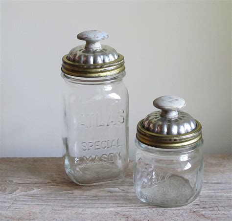 Decorative Mason Jars With Upcycled Lids