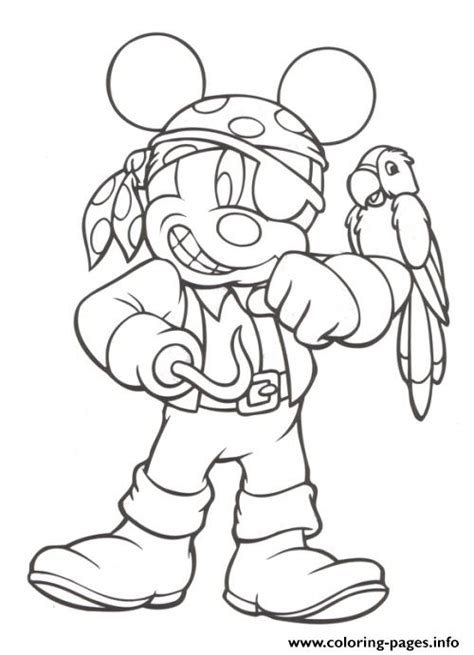 Mickey As Pirate Disney 9968 Coloring page Printable