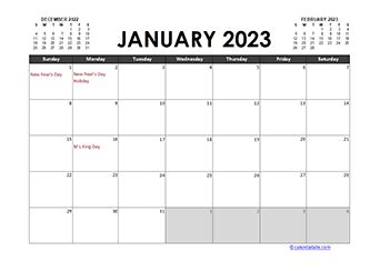 Free 2023 Excel Calendar Templates - CalendarLabs