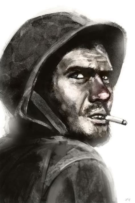 Paul Halasa: WWII Soldier sketch