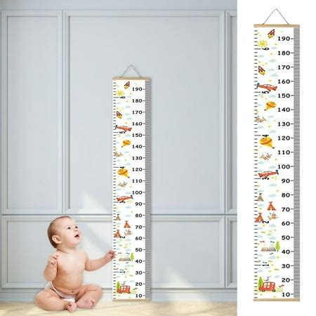 Fankiway Kids Height Chart, Kids Meter Wall Ruler Wall Decor for Record ...