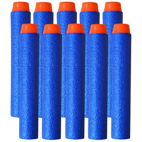 ROUND HARD END TIP FOAM BULLET BULLETS FOR NERF GUN N-STRIKE ELITE TOY ...