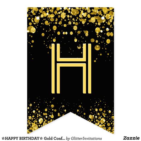 Happy Birthday Letters Printable Gold Free Printable Happy Birthday ...