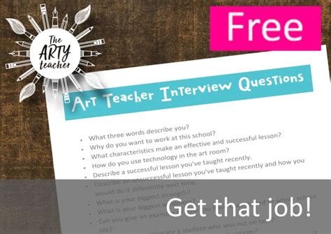 Art Teacher Interview Questions - The Arty Teacher