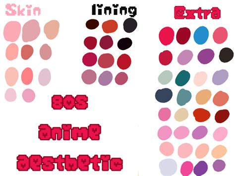 Anime Aesthetic Color Palette