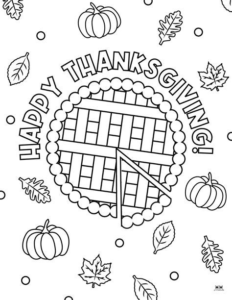 Happy Thanksgiving Coloring Pages - 20 FREE Printables | Printabulls