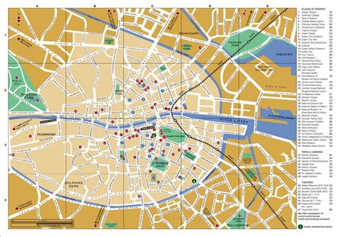 Dublin city map - Map Dublin city centre (Ireland)