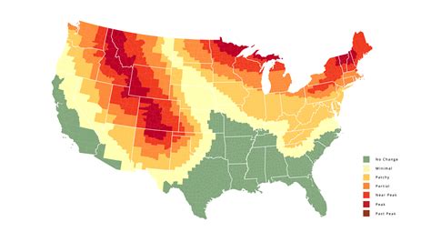 Current Fall Foliage Map - World Map