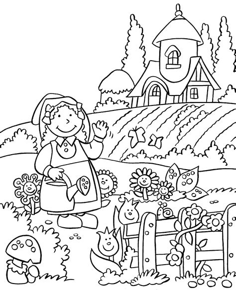 Vegetable Garden Drawing at GetDrawings | Free download