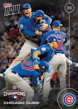 2016 Topps Now Chicago Cubs World Series Championship Team Sets