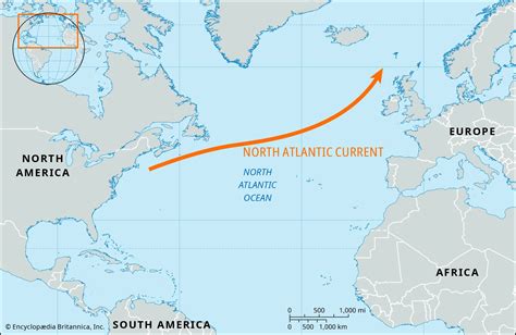 North Atlantic Current | Map, Temperature, Definition, Location ...