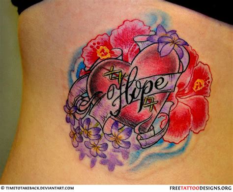 Red and Cool Bleeding Heart Flower Tattoo Design for Women