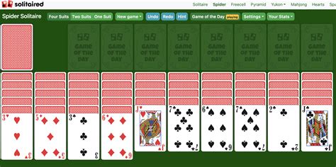 Spider Solitaire (4 Suits) - Online & 100% Free