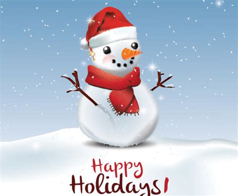 Happy Holidays Greeting Card Vector Art & Graphics | freevector.com