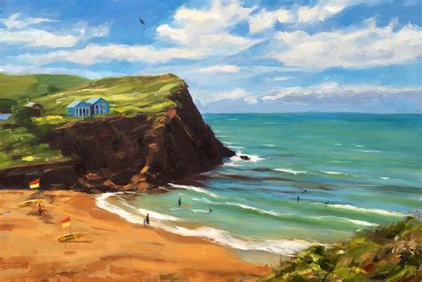 Sunny Day at Hope Cove - Jana Forsyth Art