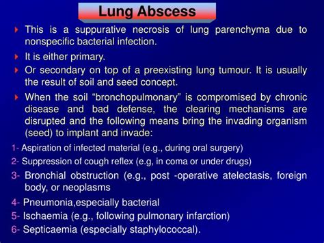 PPT - Lung Abscess PowerPoint Presentation, free download - ID:1379536