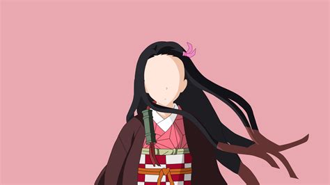 Nezuko Kamado Demon Slayer HD Minimal Wallpaper, HD Minimalist 4K ...