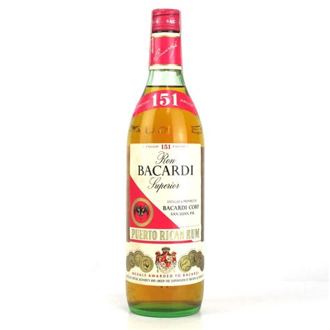 Bacardi 151 Proof 1960s | Whisky Auctioneer