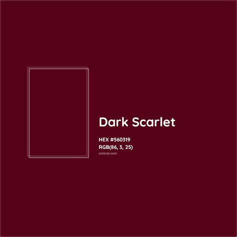 Dark Scarlet Complementary or Opposite Color Name and Code (#560319 ...