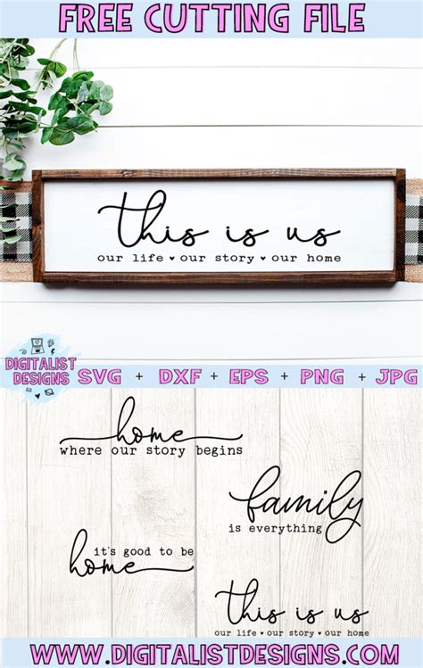 Free Family Sign SVG Bundle - DigitalistDesigns