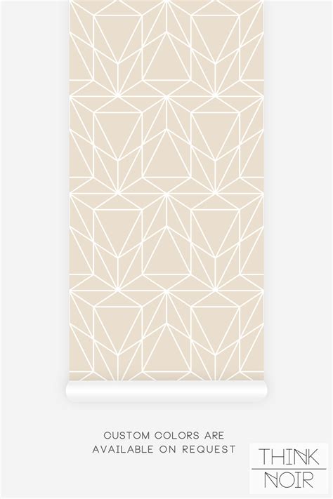 Light Modern Geometric Lines Wallpaper for walls | ThinkNoirWallpaper