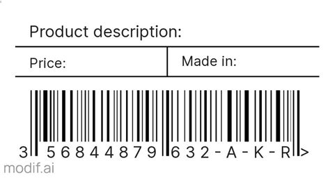 Barcode Label Design Template - Mediamodifier