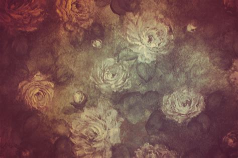 Vintage Floral Wallpaper: Free Textures Design 021