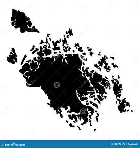 Cat Ba Island map. stock vector. Illustration of chart - 110279475