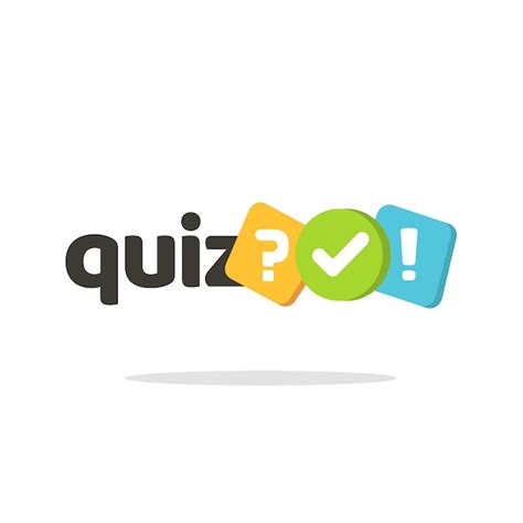 Premium Vector | Quiz logo icon symbol