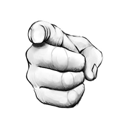 Finger Pointing Drawings - ClipArt Best