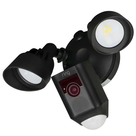 Ring Wireless Floodlight with Security Camera Black (8SF1P7-BEU0) | CEF