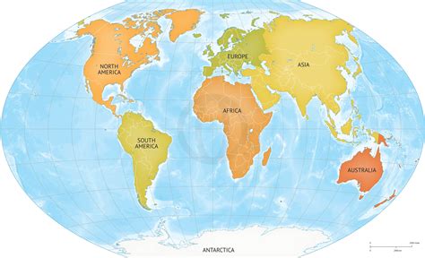 2023 World Map With Continents Oceans And Countries 2022 – World Map ...