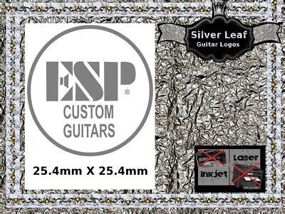 ESP Custom Guitar Headstock Decal Restoration Waterslide Logo 98s | eBay