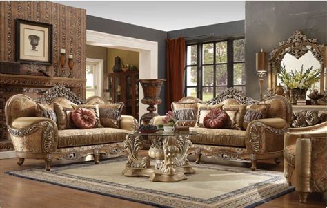 Victorian Living Room Furniture Set | Baci Living Room