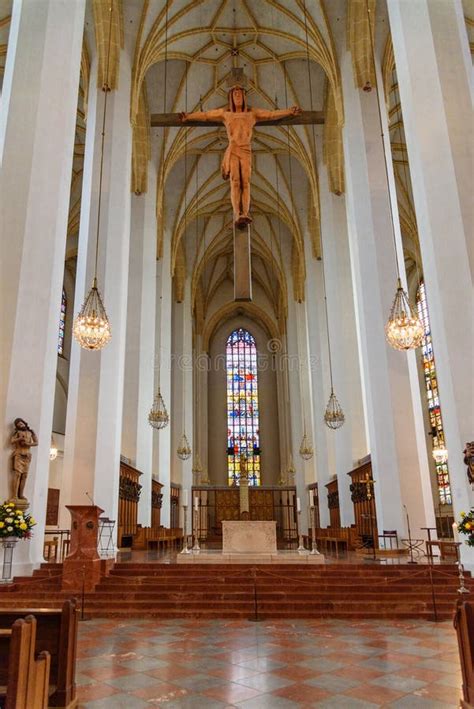 Interior of Frauenkirche or Cathedral of Our Dear Lady in Munich ...