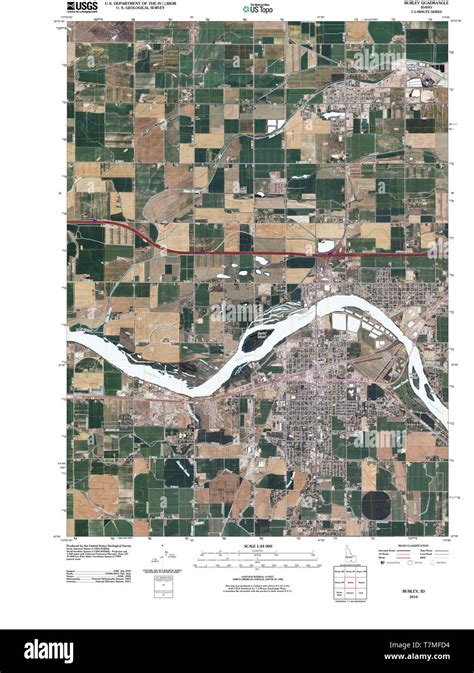 Burley idaho map Cut Out Stock Images & Pictures - Alamy