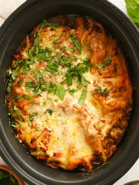 Spinach & Ricotta Lasagne {Slow Cooker Recipe}