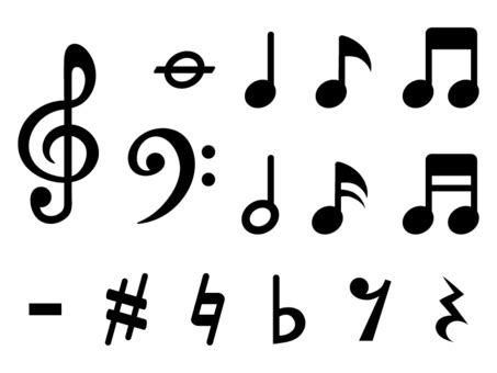 Free Vectors | Set of musical notes and musical symbols