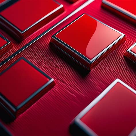 Premium AI Image | Red rectangle shaped abstract background