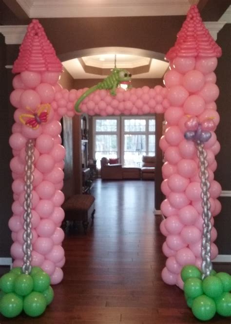 Rapunzel Theme Birthday Party Castle Balloon Arch