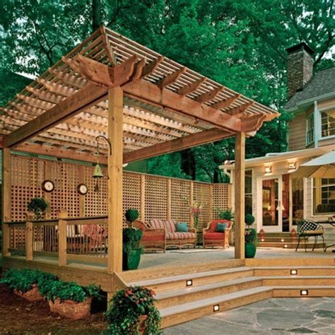 31 Flower worthy Covered Trellis Patio Designs | Patio pavers design ...