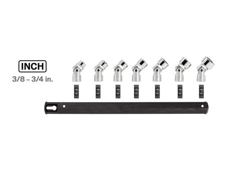 7-Piece 3/8 Inch Drive Universal Joint Socket Set | TEKTON