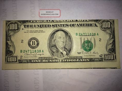 Rare $100 Bill Misprint