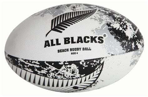 Gilbert New Zealand All Blacks International Beach Rugby Ball - Size 4 ...