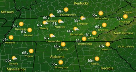 Tennessee Weather Forecast - Cooler Temperatures Across The State ...