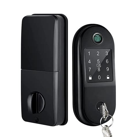 Bluetooth Smart Deadbolt Door Lock Black Ttlock Digital Door Lock